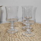 Small cut crystal glasses