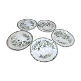 5 land of iron dessert plates