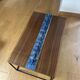 Walnut straw coffee table