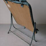 Mirror psyche swivelling in glass and metal 26x37cm