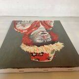 Clown painting oil on canvas signed