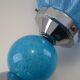 Double ceiling suspension lamp globe in glass