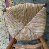 6 rustic ash mulched chairs