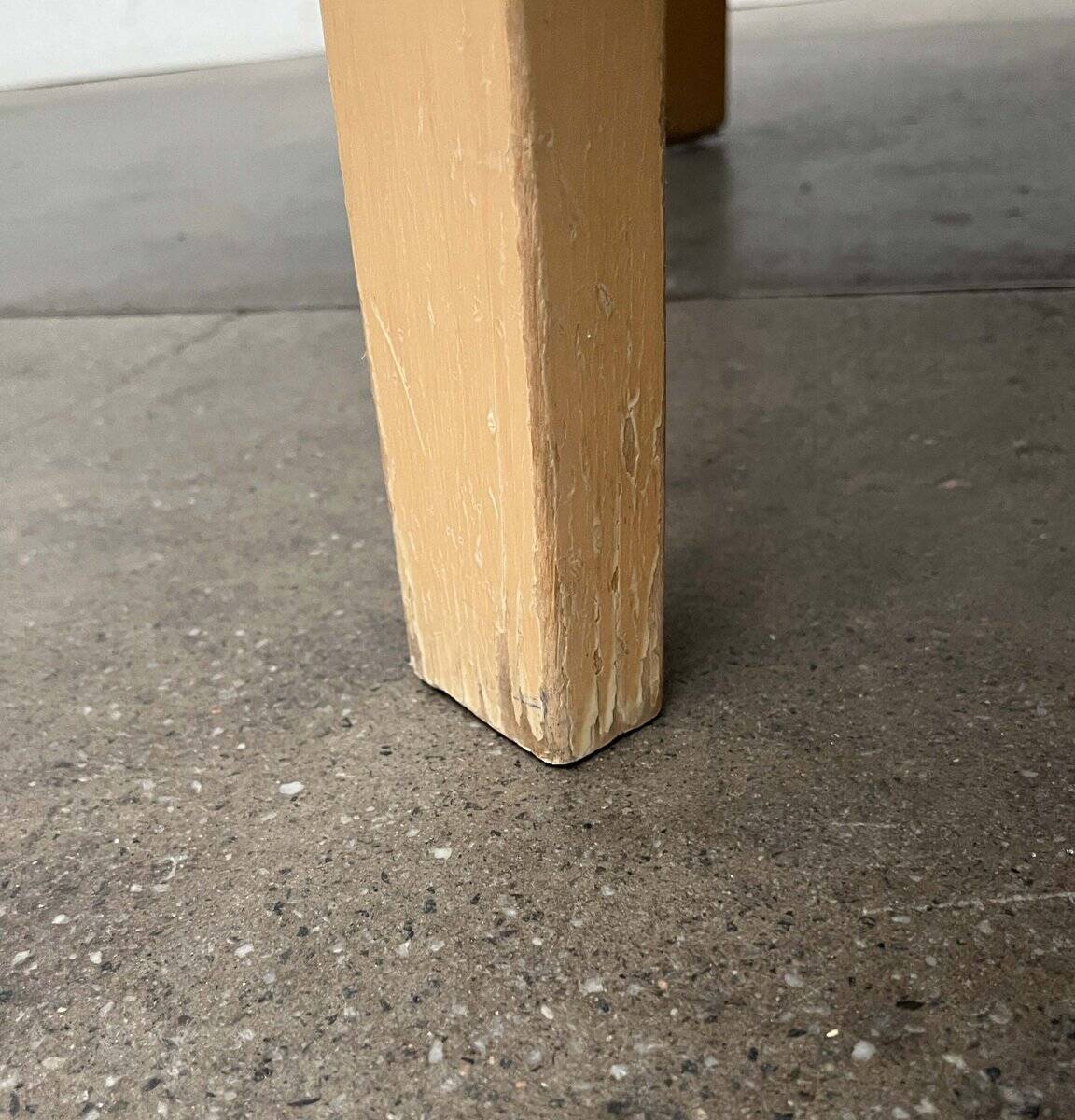 Mid-century modern yellow linoleum coffee table by Alva Aalto for Artek, Finland, 1960s.