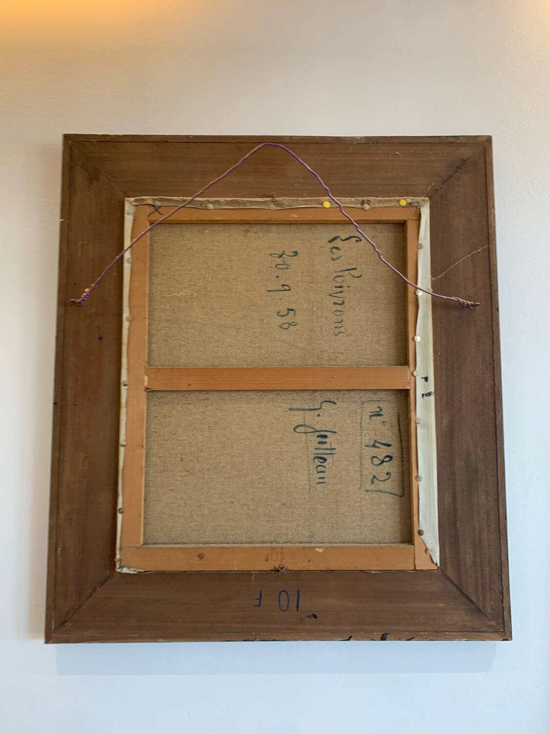 Oil on Canvas Still Life Gabriel Jutteau Vintage 1958