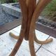 Six-headed coat holder in curved wood vintage 40s-50s