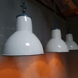 Old enamel Philips factory lamp