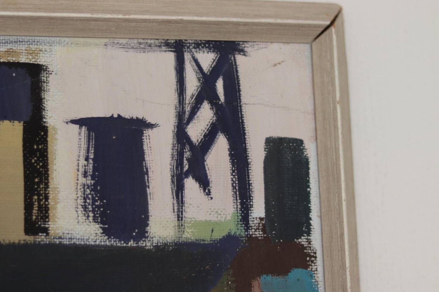 Swedish Oil on Panel – “Harbour Motif with Boats” by Hannes Glaeser