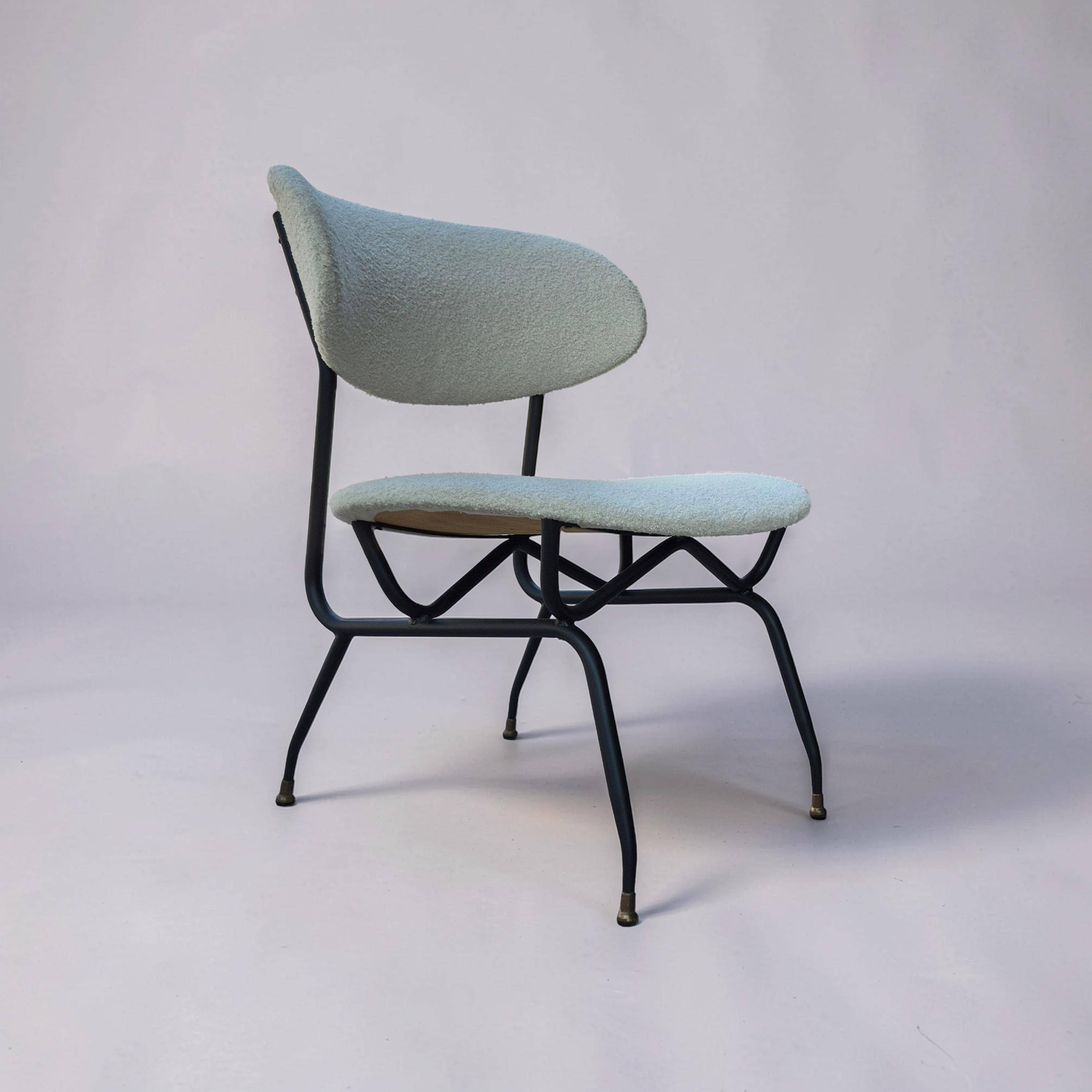 Set of 4 lounge chairs designed by Gastone Rinaldi, Italy, 1950s