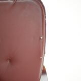 1980 Three-Seater Leather Sofa, Tone Czechoslovakia