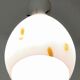 Encased and Blown Glass Pendant with Orange Murrine, Italy