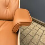 Vitra Eames Lounge Chair XL + Ottoman, Cognac leather & Santos Rosewood