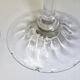 Old wine glass Daum Nancy crystal ribbed tableware