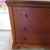 Elégante commode  en merisier – 3 tiroirs –Années 80