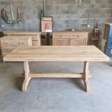 Reclaimed solid oak farmhouse table