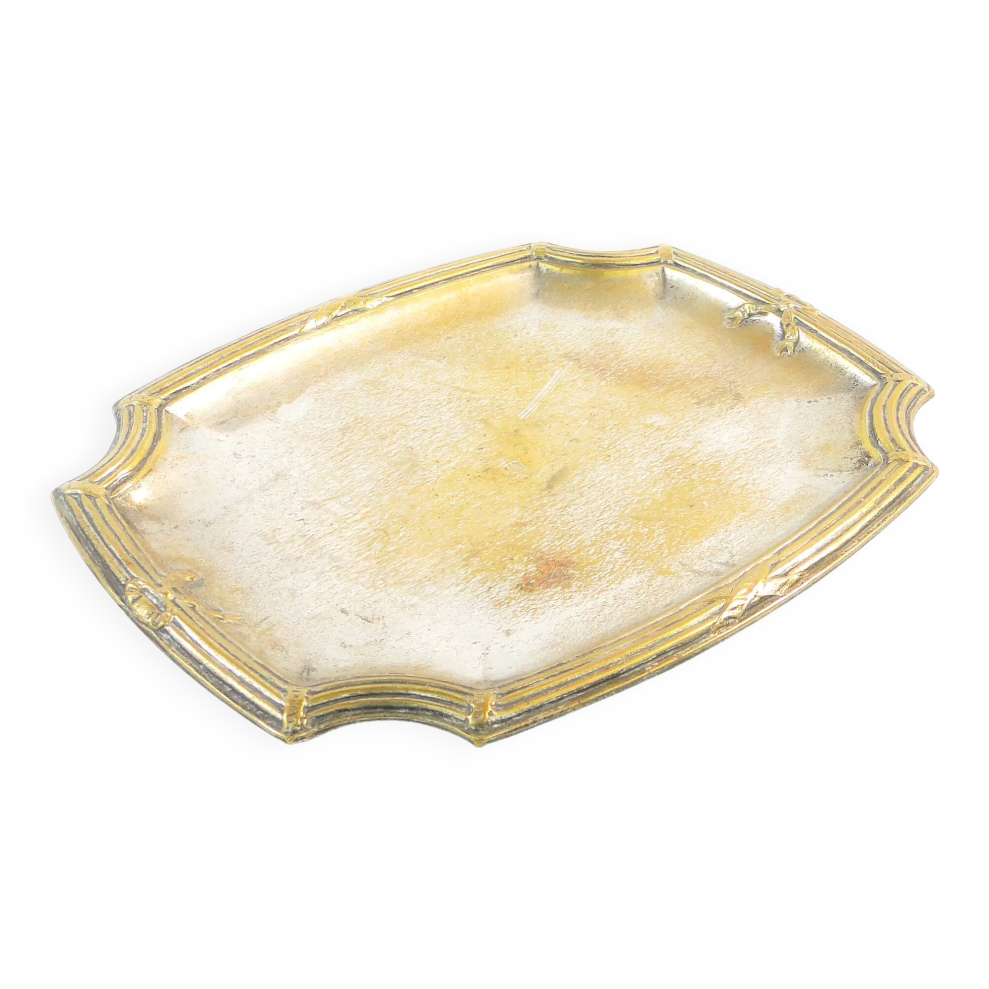 Business card tray, silver-plated brass, France, 1920s