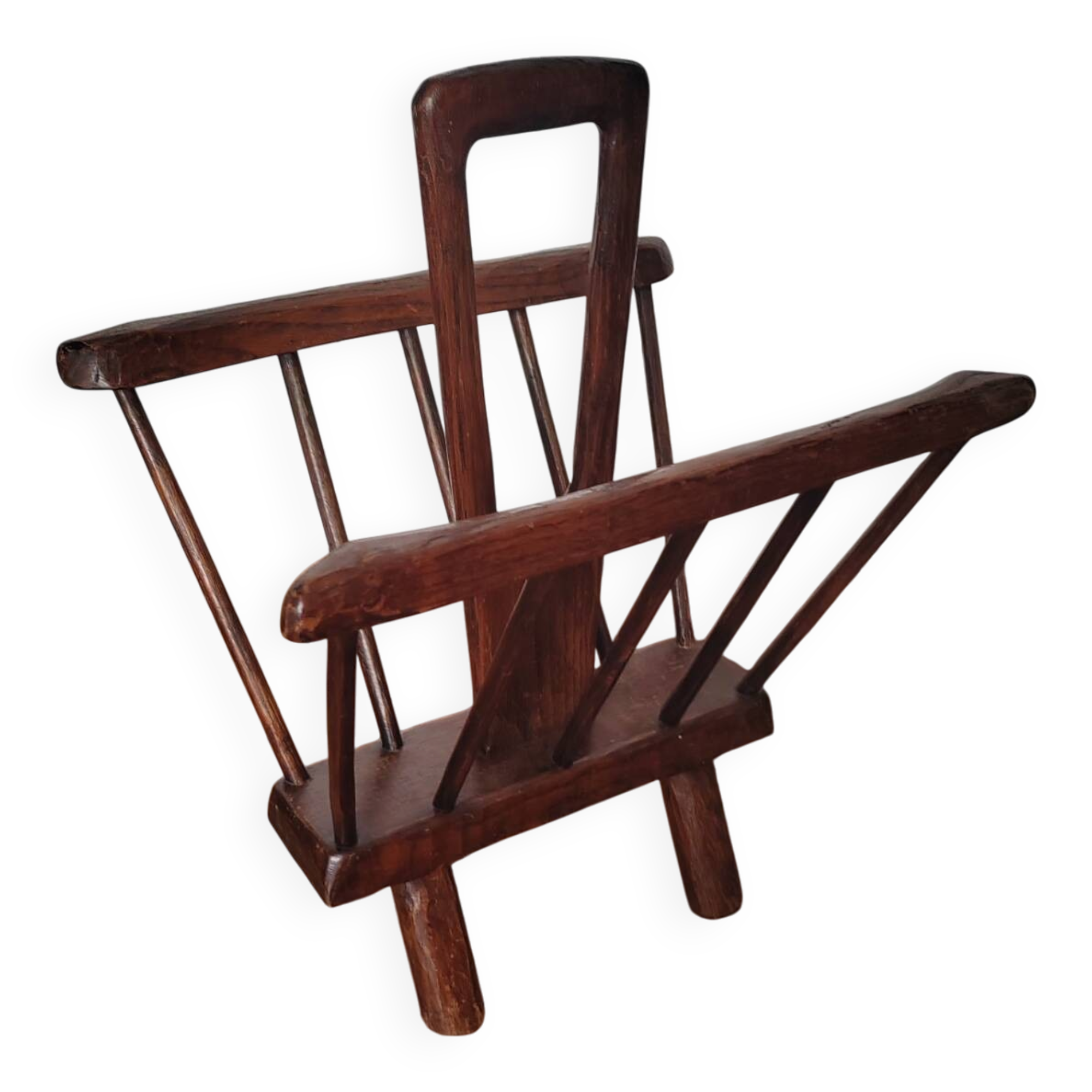 Brutalist magazine rack