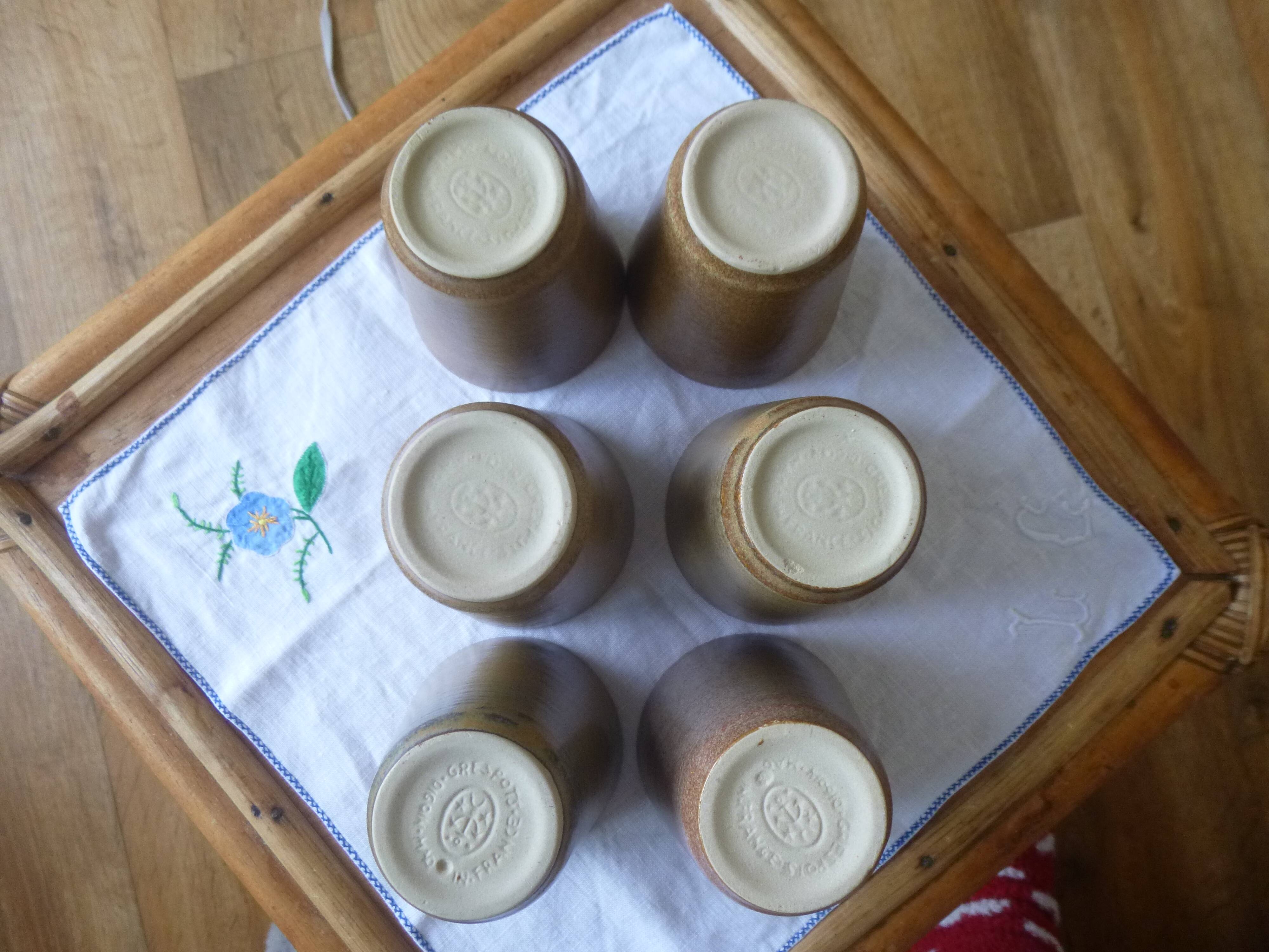 Digoin stoneware glasses