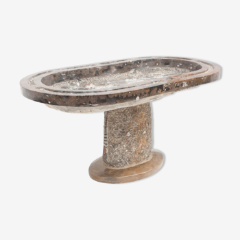Ancient organic marble side table
