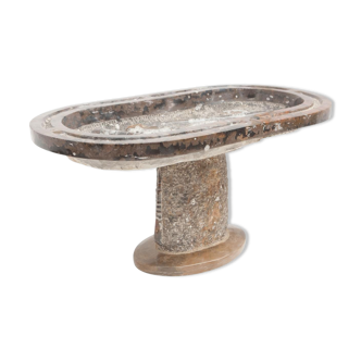 Ancient organic marble side table