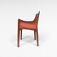CAB 413 Chair in Cognac Leather by Mario Bellini for Cassina, Italy, 1970s