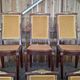 Set of 6 Empire dining chairs – Mahogany, gilded bronze (ombp)