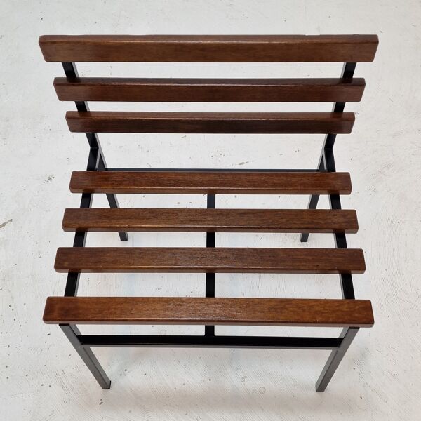 Set of 2 benches in teak, italy, 1960s
