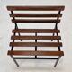 Set of 2 benches in teak, italy, 1960s