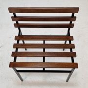 Set of 2 benches in teak, italy, 1960s