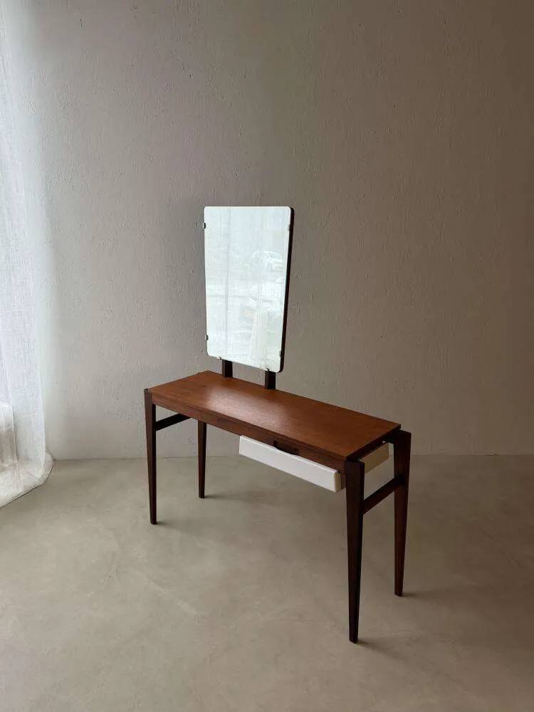 Vintage mahogany teak dressing table 1960s