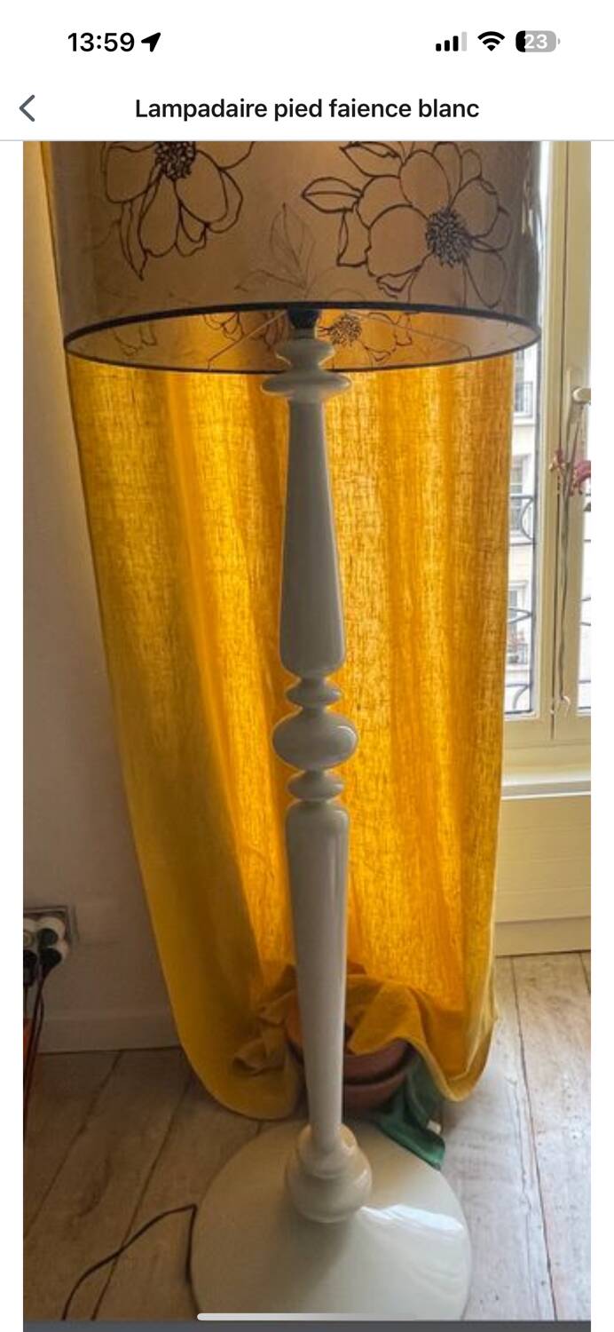 Orange cube lamp
