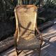 Vintage rattan armchair