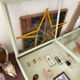 Display case with double glass