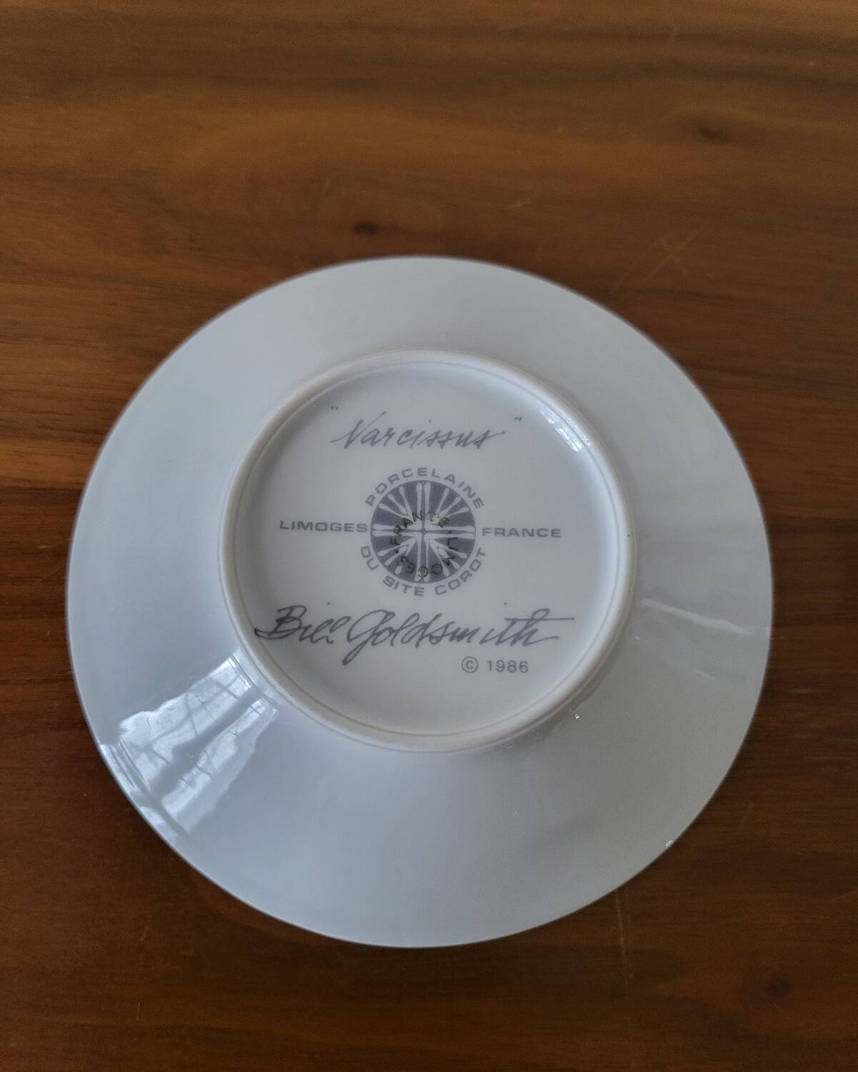 Porcelain Coffee Cup Bill Goldsmith Limoges "Victoria"