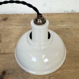 Vintage Industrial Beige Painted Ceiling Lamp, 2000s