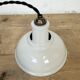Vintage Industrial Beige Painted Ceiling Lamp, 2000s