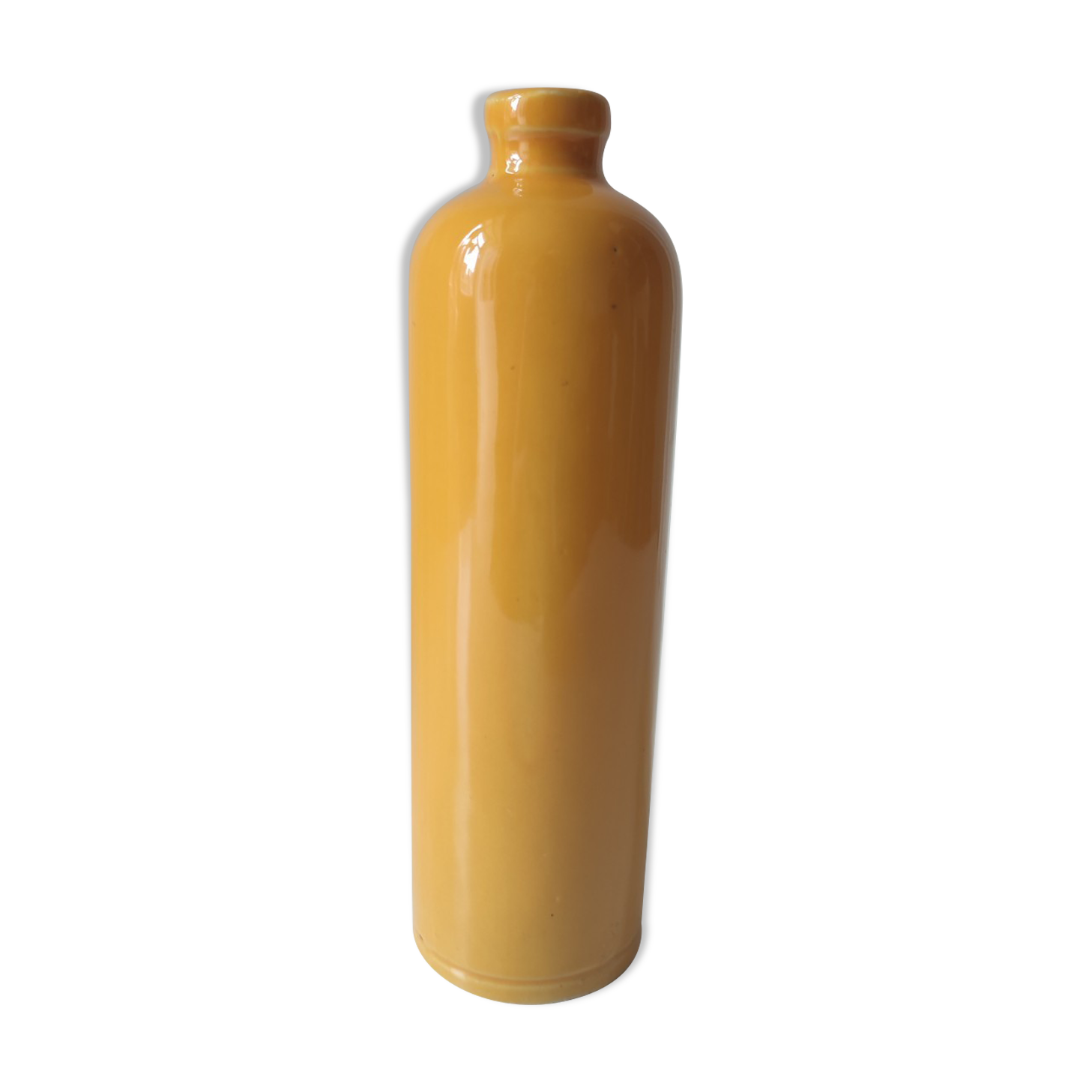 Digoin glazed stoneware bottle