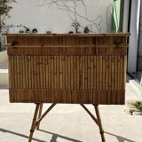 Bamboo and rattan tiki bar