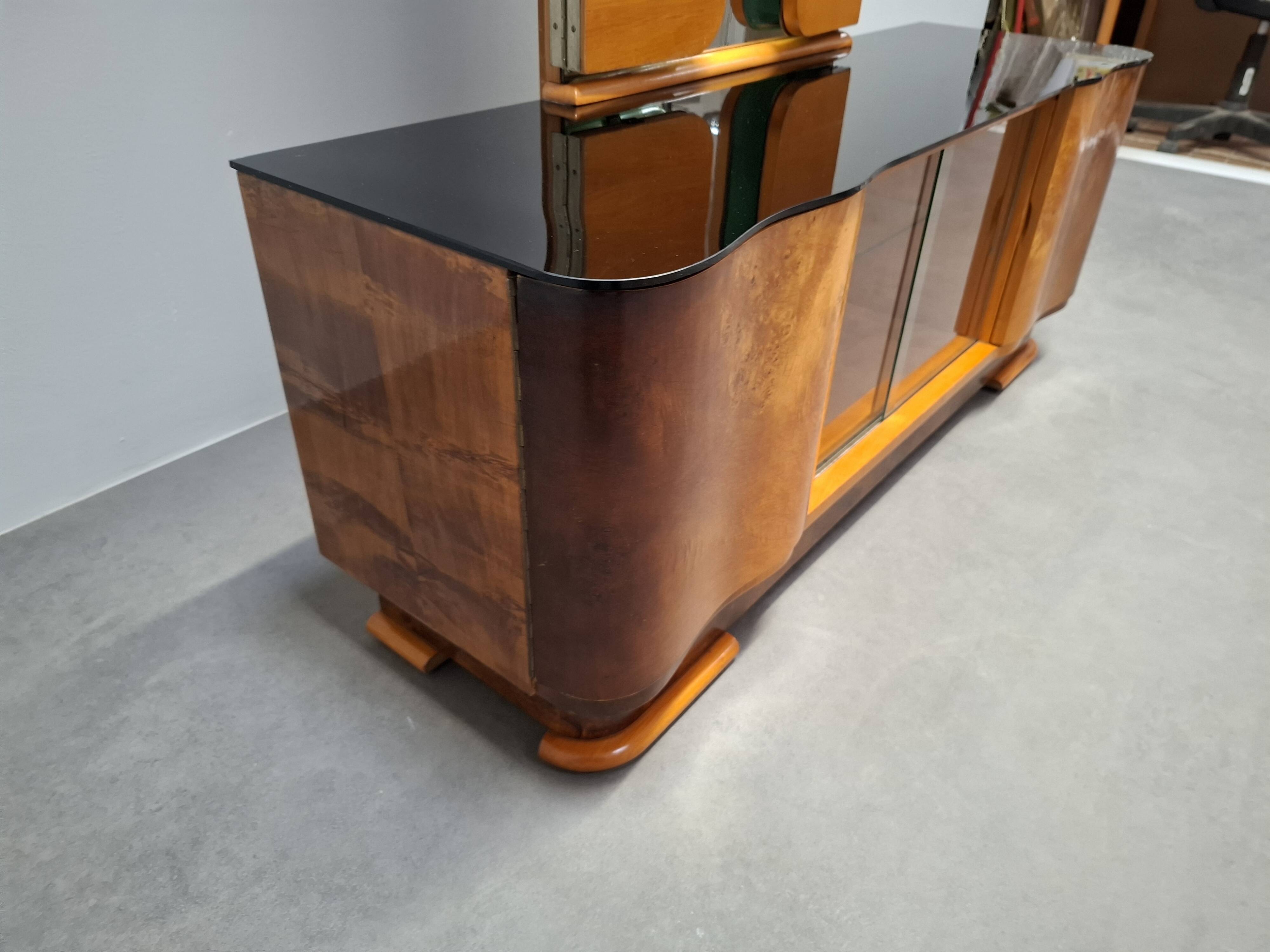 Art Deco Vanity Cabinet Attributed to Jindřich Halabala, Czechoslovakia, 19