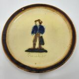 Service à dessert Atelier Cerenne Vallauris Santons de Provence France 1950