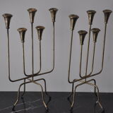 Pair of brass candlesticks