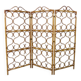 Ratan roomdivider folding screen Italy 1960’s