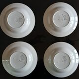 Set of 11 Flat Plates and 8 Deep Plates in Céranord St Amand Earthenware