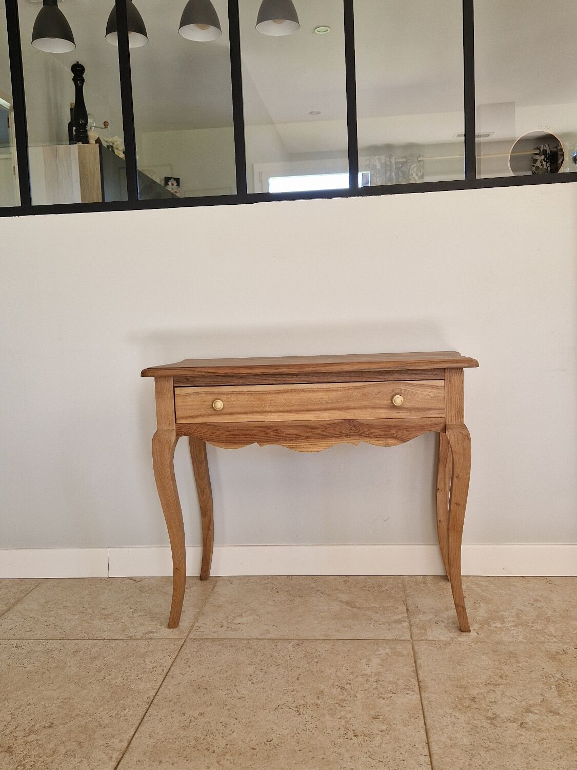 Console en bois brut