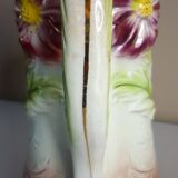 Barbotine pitcher, Onnaing earthenware, art nouveau ceramics, model no. 790