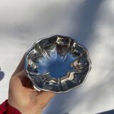 6 stainless steel cups on foot 1970