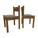 Vintage set of four Pinewood dining chairs Denmark