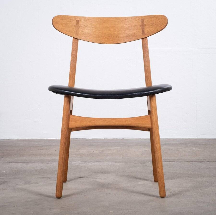 Oak Dining Chair attributed to Hans J. Wegner for Carl Hansen & Son, Denmark, 1952