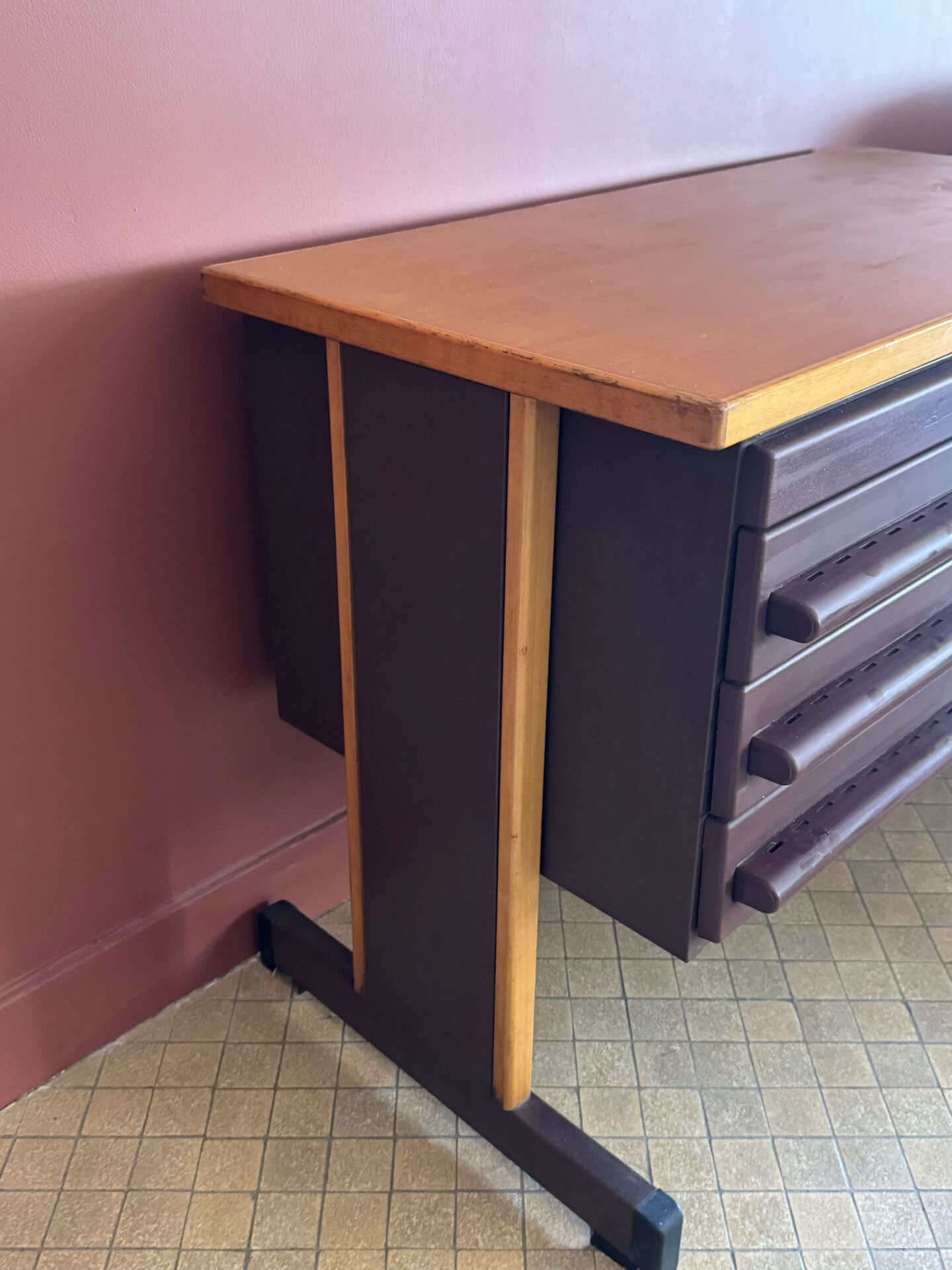 Vintage 1970s metal storage furniture