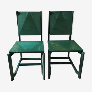 Pair of chairs Vintage designer Philippe Parent